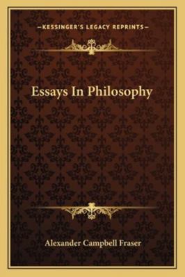 Essays In Philosophy 1163110221 Book Cover
