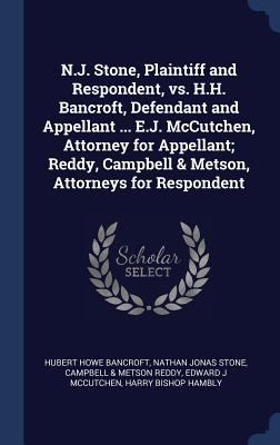 N.J. Stone, Plaintiff and Respondent, vs. H.H. ... 1340214946 Book Cover