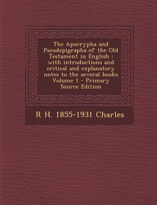 The Apocrypha and Pseudepigrapha of the Old Tes... 1289880816 Book Cover