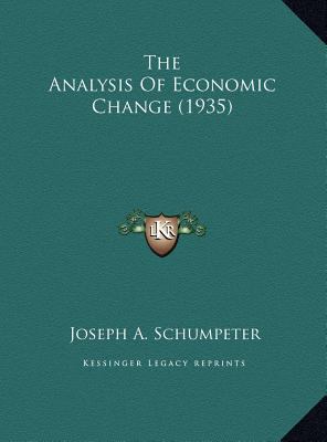 The Analysis Of Economic Change (1935) 1169830501 Book Cover