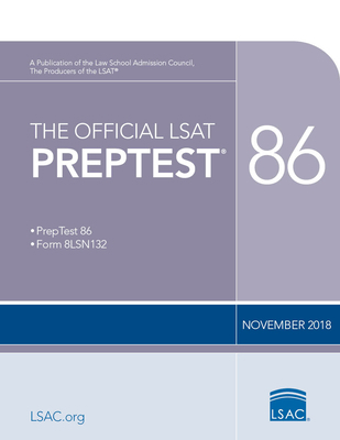 The Official LSAT Preptest 86: (Nov. 2018 Lsat) 0999658034 Book Cover