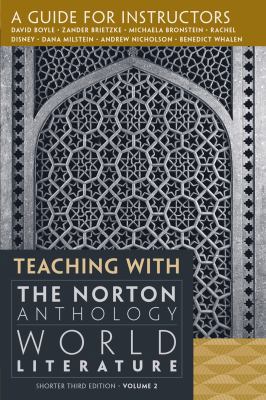 Teaching with the Norton Anthology of World Lit... 0393921751 Book Cover