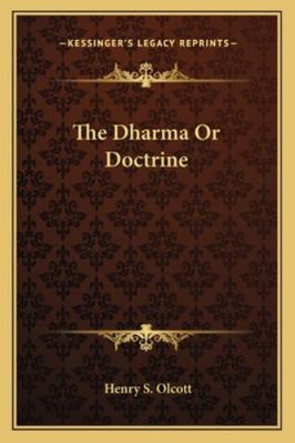 The Dharma Or Doctrine 1162888202 Book Cover