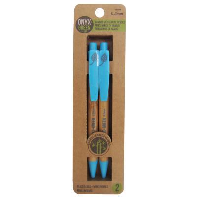 Office Product 2pk Mechanical Pencils Bamboo Book