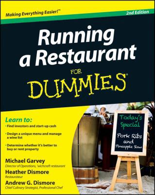 Running a Restaurant for Dummies 1118027922 Book Cover