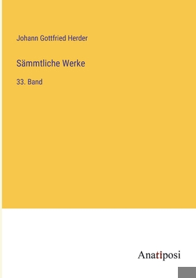 Sämmtliche Werke: 33. Band [German] 3382057808 Book Cover