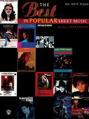 The Best in Popular Sheet Music Best: Big Note ... 0769207863 Book Cover