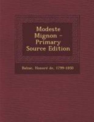 Modeste Mignon [French] 1295046601 Book Cover