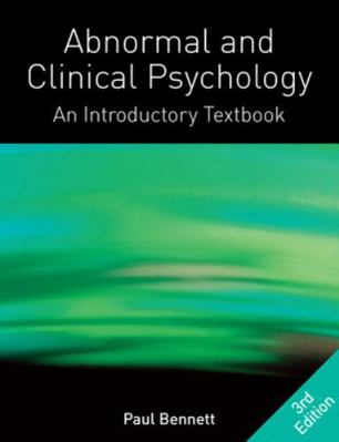 Abnormal and Clinical Psychology: An Introducto... 0335237460 Book Cover