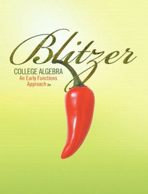 College Algebra: An Early Functions Approach 0321587979 Book Cover