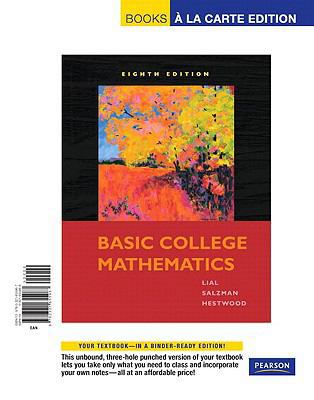 Basic College Math: Books a La Carte Edition 0321655966 Book Cover