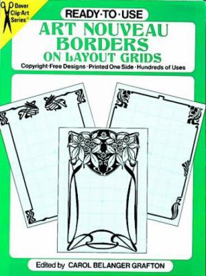 Ready-To-Use Art Nouveau Borders on Layout Grids 0486252191 Book Cover
