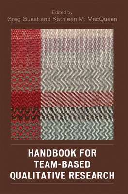 Handbook for Team-Based Qualitative Research 0759109117 Book Cover