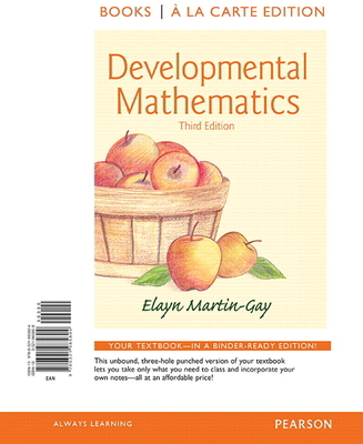 Developmental Mathematics, Books a la Carte Edi... 032198580X Book Cover