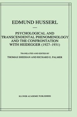 Psychological and Transcendental Phenomenology ... 0792344812 Book Cover