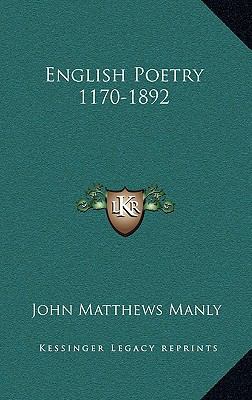 English Poetry 1170-1892 116351635X Book Cover