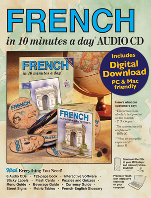 French in 10 Minutes a Day Book + Audio: Langua... 1931873879 Book Cover