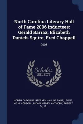 North Carolina Literary Hall of Fame 2006 Induc... 1377025934 Book Cover