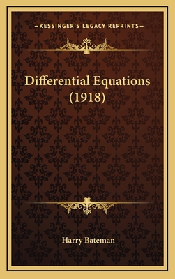 Differential Equations (1918) 1164765582 Book Cover