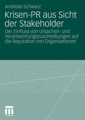 Krisen-PR Aus Sicht Der Stakeholder: Der Einflu... [German] 3531175009 Book Cover