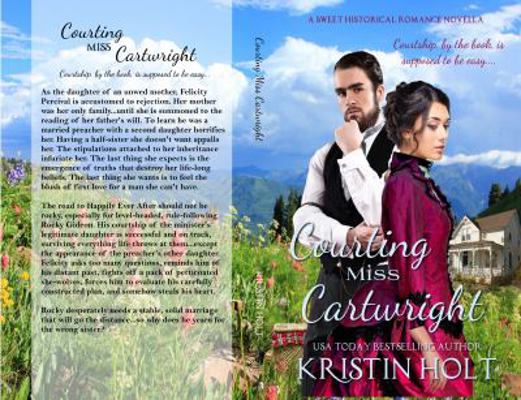 Courting Miss Cartwright: A Sweet Western Histo... 1634380266 Book Cover