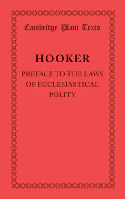 Preface to the Laws of Ecclesiastical Polity 1107698820 Book Cover