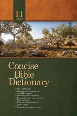 Holman Concise Bible Dictionary 0805495487 Book Cover