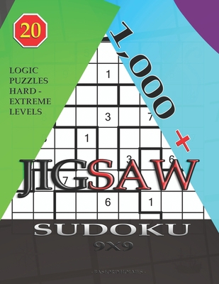 1,000 + sudoku jigsaw 9x9: Logic puzzles hard -... 1706895089 Book Cover