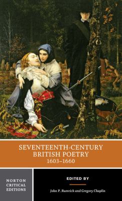 Seventeenth-Century British Poetry, 1603-1660: ... 0393979989 Book Cover