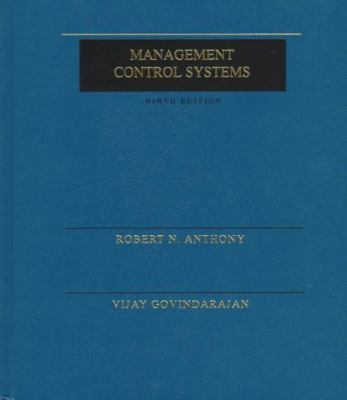 Management Control Systems 0256168784 Book Cover