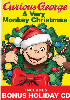 Curious George: A Very Monkey Christmas B003YLM77G Book Cover