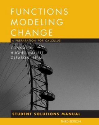 Functons Modeling Change: A Preparation for Cal... 0470105615 Book Cover