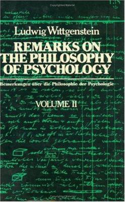 Remarks on the Philosophy of Psychology, Volume 2 0226904342 Book Cover