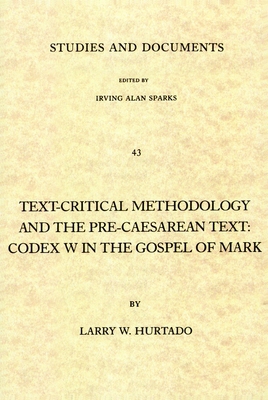 Text-Critical Methodology and the Pre-Caesarean... 0802818722 Book Cover