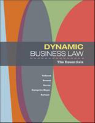 Dynamic Business Law: The Essentials B007YXPTQ6 Book Cover