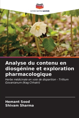 Analyse du contenu en diosgénine et exploration... [French] 6205031426 Book Cover