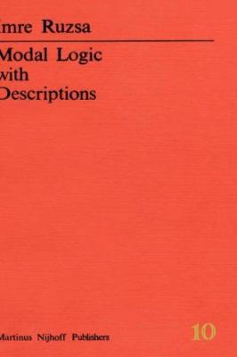 Modal Logic with Descriptions 9024724732 Book Cover