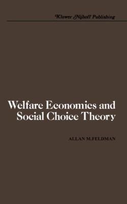 Welfare Economics and Social Choice Theory 0898380332 Book Cover