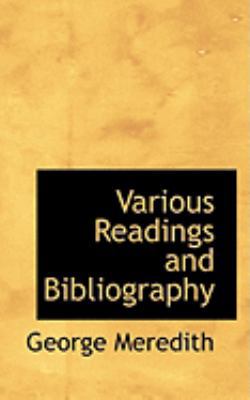 Various Readings and Bibliography 0554993309 Book Cover