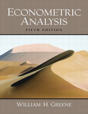 Econometric Analysis 0130661899 Book Cover