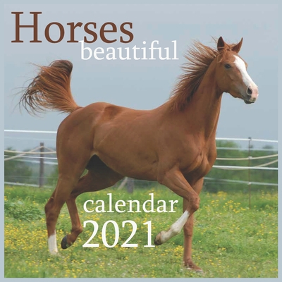 Paperback beautiful Horse: 2021 Wall & Office Calendar, 12 Month Calendar Book