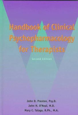 Handbook of Psychopharmacology 1572240946 Book Cover