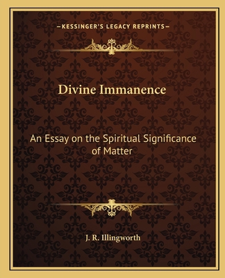 Divine Immanence: An Essay on the Spiritual Sig... 116262518X Book Cover