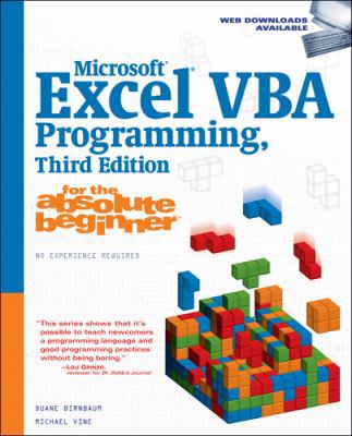 Microsoft Excel VBA Programming for the Absolut... 1598633945 Book Cover