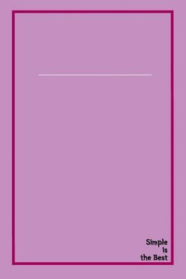 simple is best 172956092X Book Cover