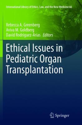 Ethical Issues in Pediatric Organ Transplantation 3319805118 Book Cover
