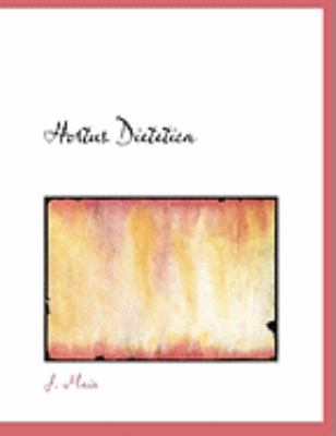 Hortus Dietetica [Large Print] 0554859866 Book Cover