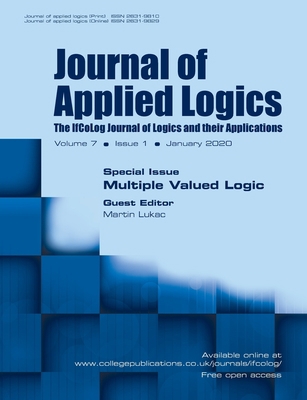 Journal of Applied Logics - The IfCoLog Journal... 1848903235 Book Cover