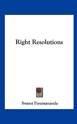 Right Resolutions 1161637931 Book Cover