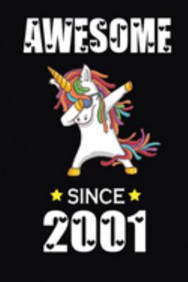 Paperback Awesome Since 2001: Cute Birthday Journal for Kids, Students, Girls and Teens, 100 Pages 6 x 9 inch Notebook for School, College and Daily Book